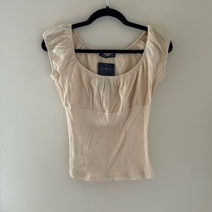 brandy melville y2k cream top